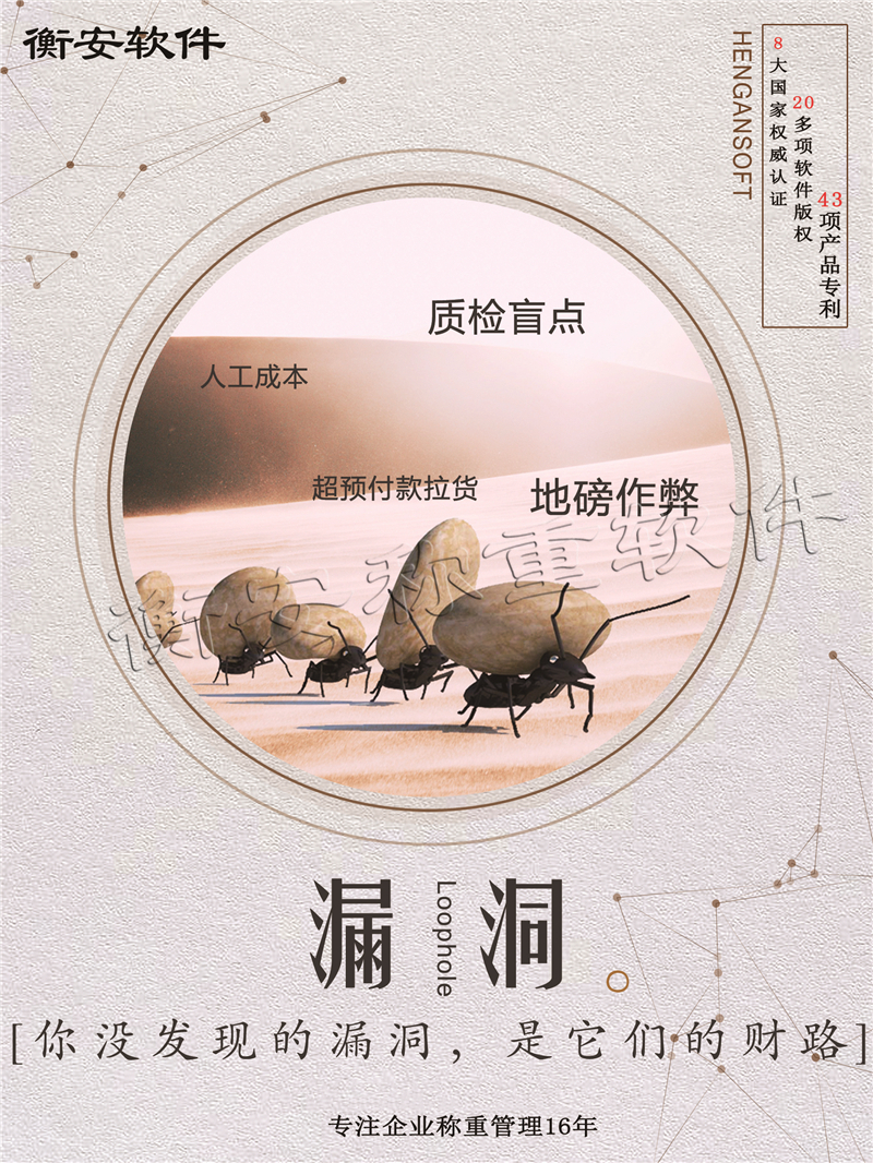 衡安稱重管理軟件計量防造假，樹立企業好形象